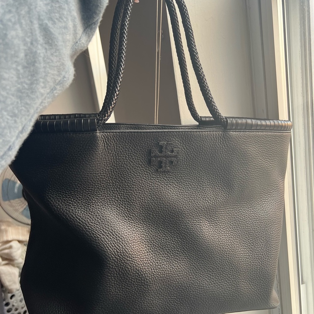 Tory Burch Black Leather Shoulder Bag